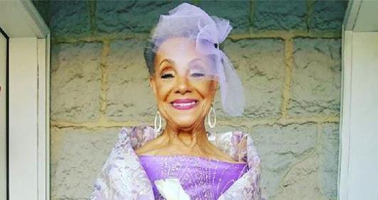 86-year-old Bride Stuns in Her Purple Wedding Dress