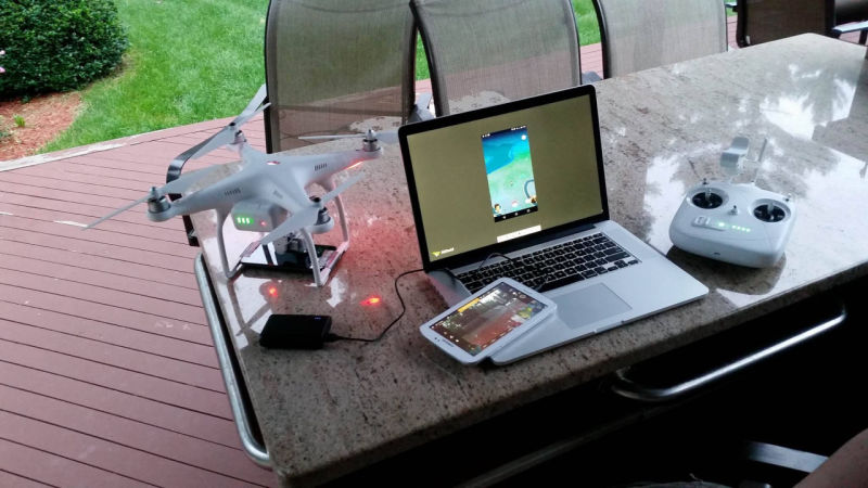 Cheating at Pokemon Go with A Drone